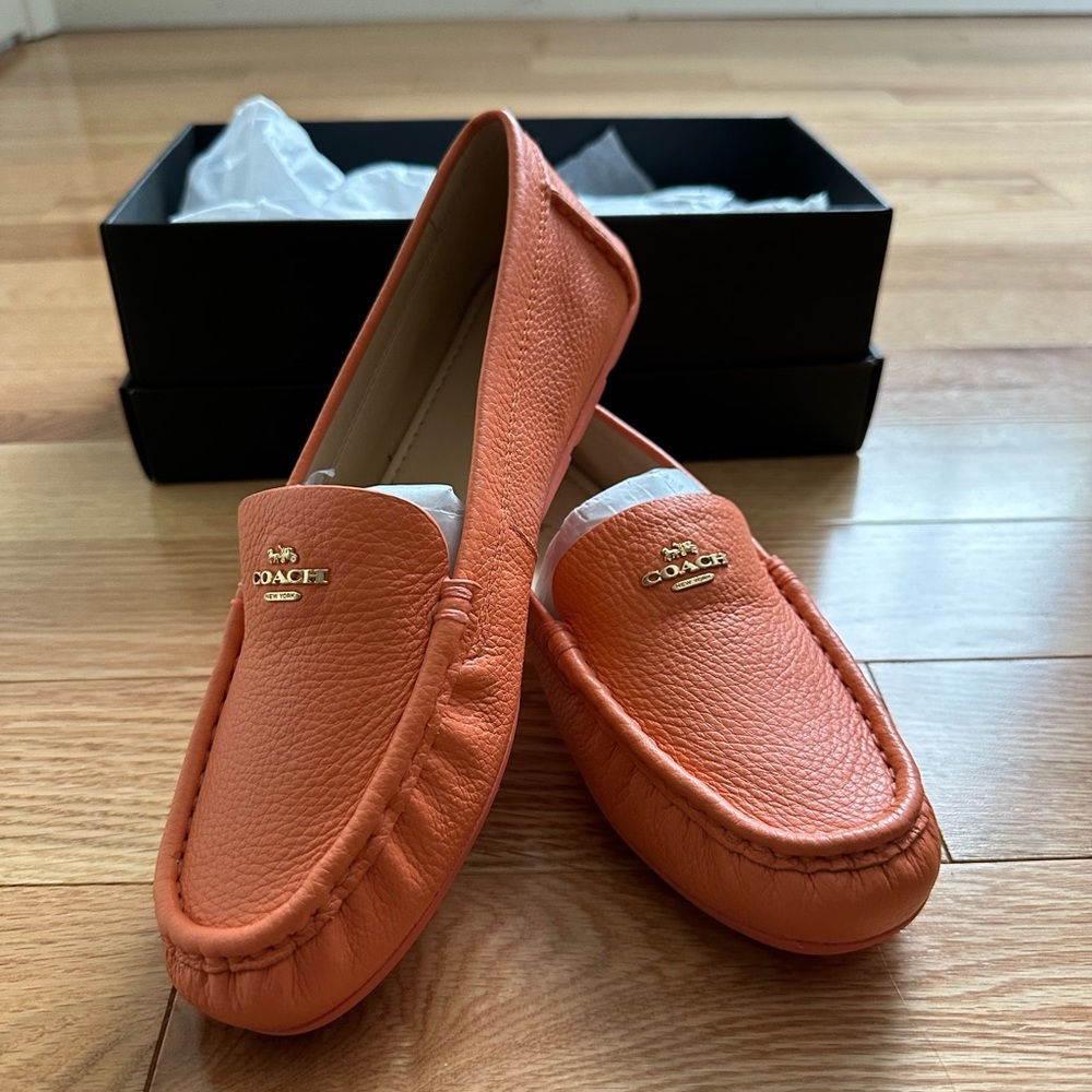 Coach Marley Driver - New in Box - Tangerine - Size 7 B